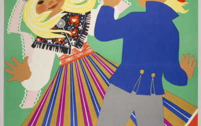 Tallinna linnamuuseum. Eesti NSV koolinoorte laulu- ja tantsupeo plakat