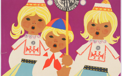 Eesti kunstimuuseum. Koolinoorte laulupeo plakat 1972