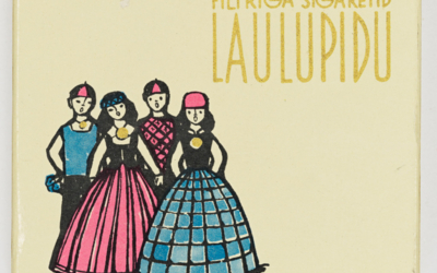 Eesti kunstimuuseum. Sigaretikarp "Laulupidu"